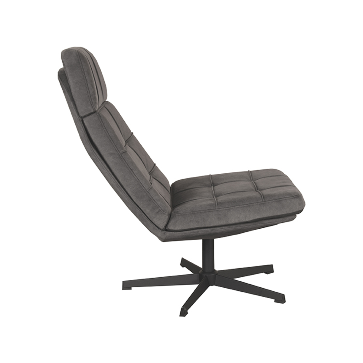 LABEL51 Fauteuil Alvar - Antraciet - Cosmo - Afbeelding 4