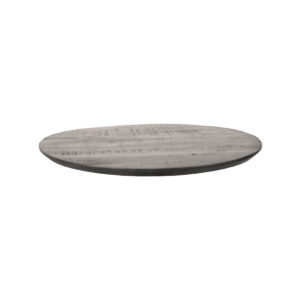 LABEL51 Eetkamertafel Tafelblad Sloppy Edge - Zwart - Mangohout - 70 cm - Rond Sloppy