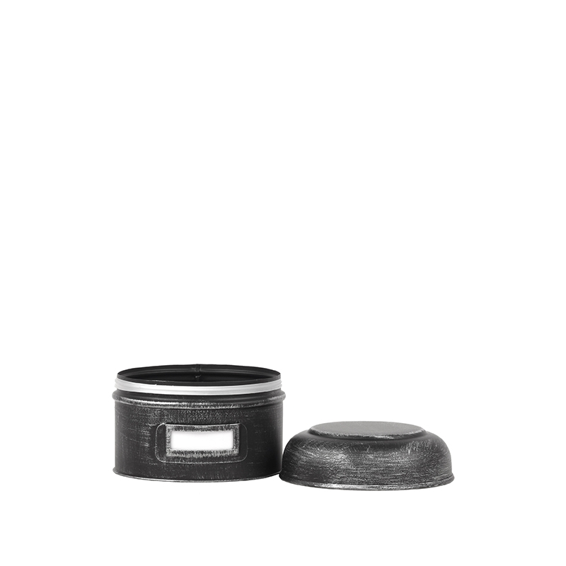 LABEL51 Opbergblik - Zwart - Metaal - S -13x13x10 cm Opbergblik