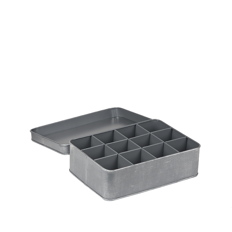 LABEL51 Theedoos - Grijs - Metaal - Afbeelding 5