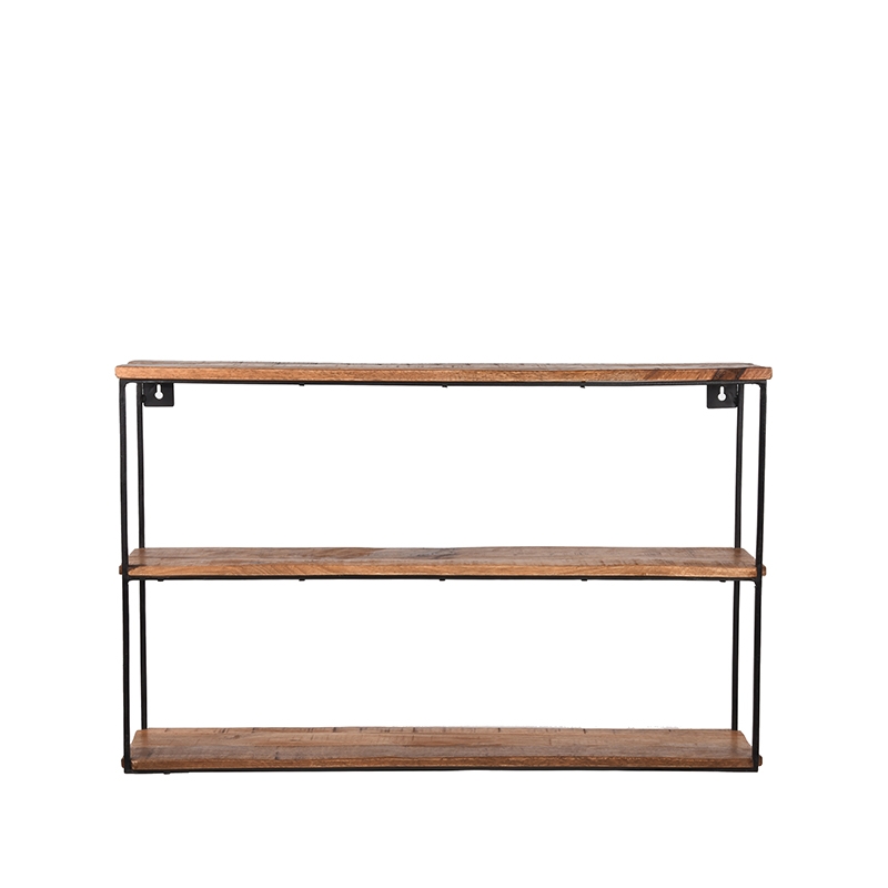 LABEL51 Wanddecoratie Vintage Wandplank - Rough - Mangohout - L Vintage Wandplank