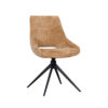 LABEL51 Eetkamerstoel Marlow - Cognac - Elite - Black Frame Marlow