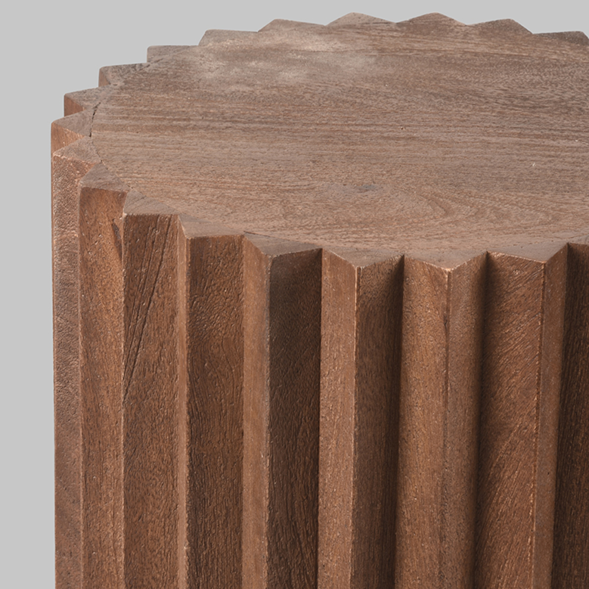 LABEL51 Bijzettafel Novan - Espresso - Mangohout - 35 cm Novan