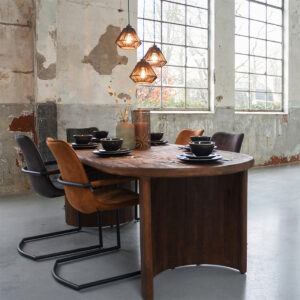 LABEL51 Eetkamertafel Varia - Espresso - Mangohout - 240x100 cm Varia