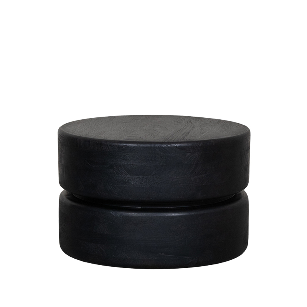 LABEL51 Salontafel Milly - Zwart - Mangohout - 50 cm Mangohout