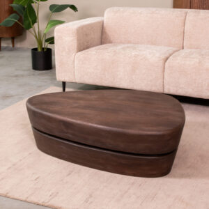 LABEL51 Salontafel Javi - Espresso - Mangohout - 110x80 cm