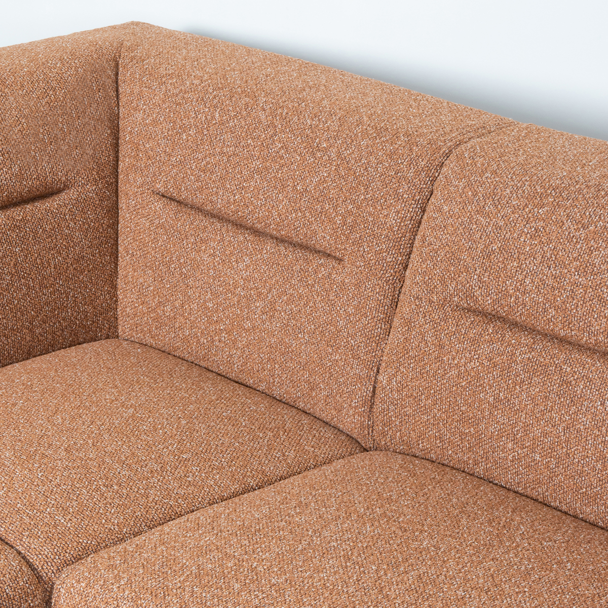 LABEL51 Hoekbank Bolzano - Coral - Boucle - Links - Afbeelding 4