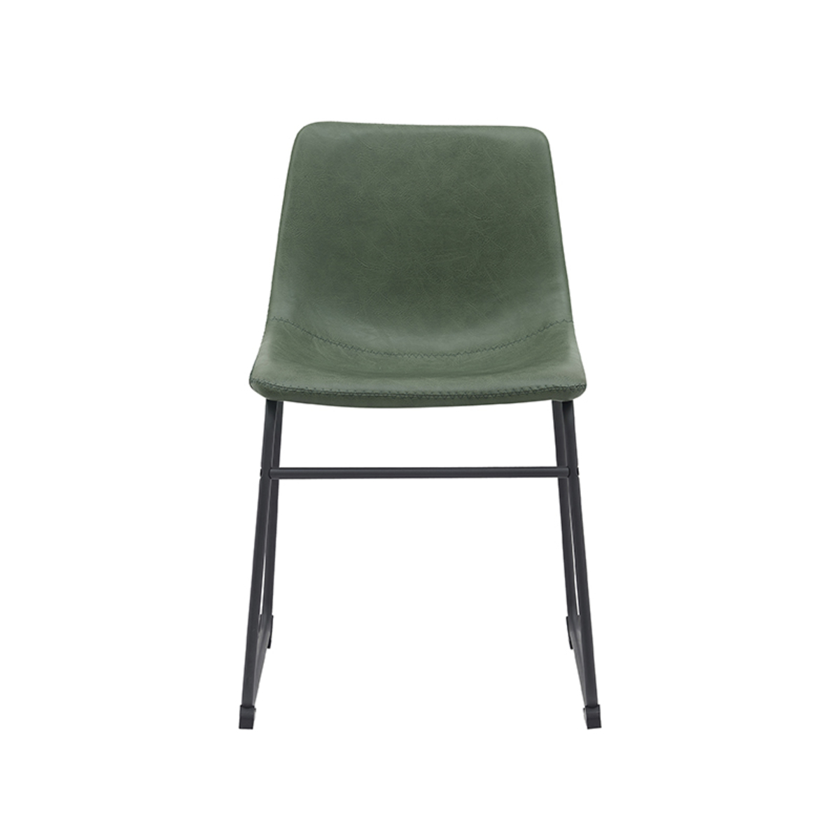 LABEL51 Eetkamerstoel Risto - Hunter - PU-Leder - Black Frame Risto