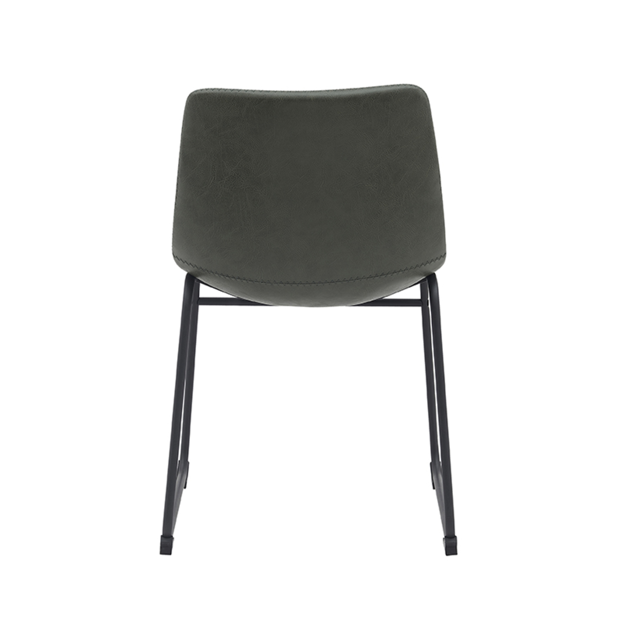 LABEL51 Eetkamerstoel Risto - Hunter - PU-Leder - Black Frame - Afbeelding 4