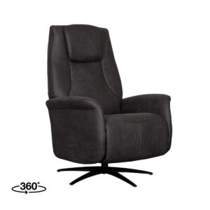 LABEL51 Fauteuil Stockholm - Antraciet - Micro Suede - One Size Stockholm