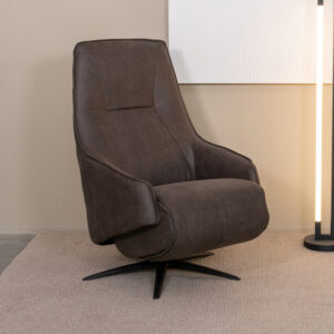 LABEL51 Fauteuil Odense - Antraciet - Micro Suede - One Size