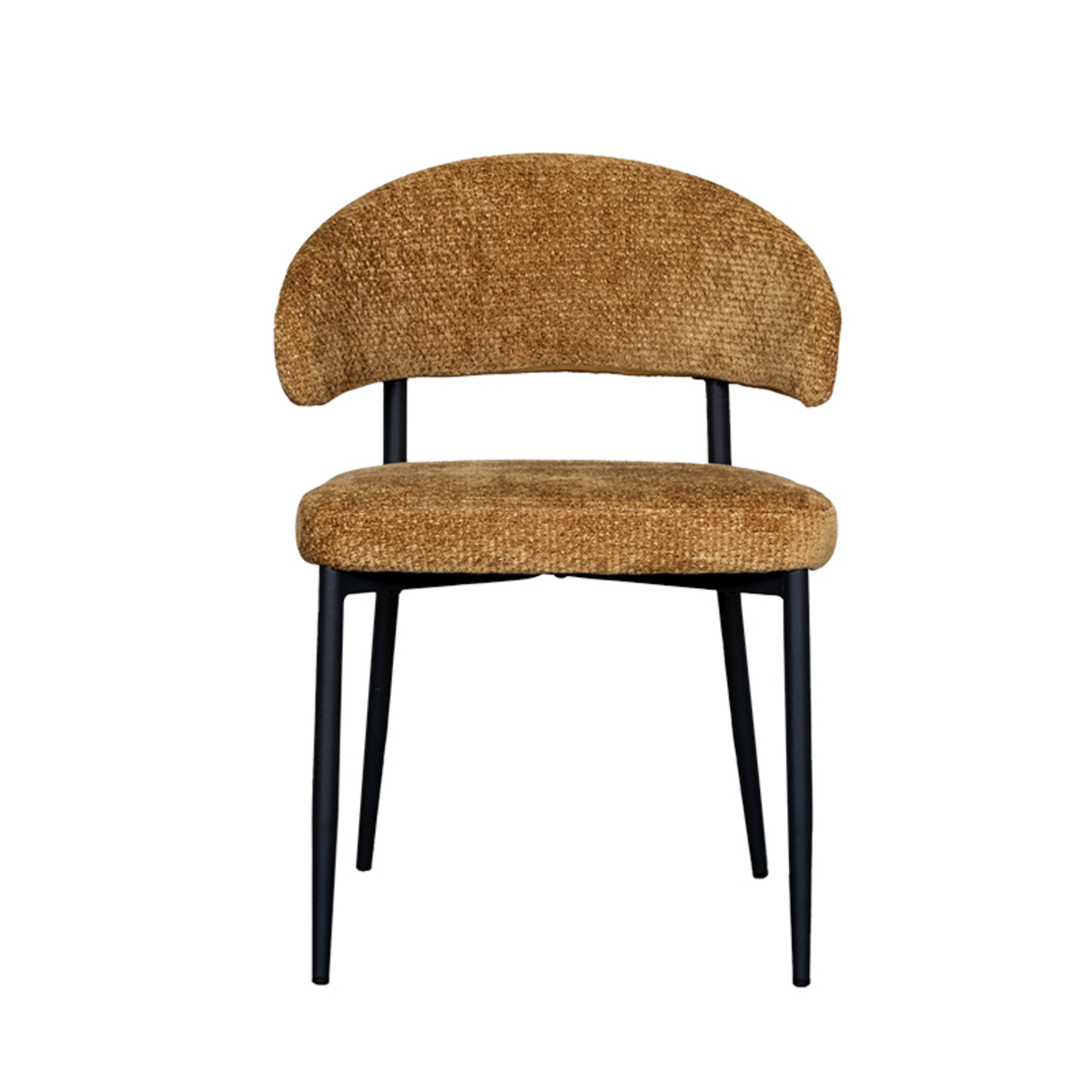 LABEL51 Eetkamerstoel Bliss - Mustard - Elite - Black Frame Bliss