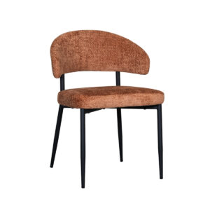 LABEL51 Eetkamerstoel Bliss - Cognac - Elite - Black Frame Bliss