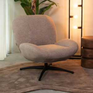 LABEL51 Fauteuil Clayton - Taupe - Canyon - One Size