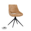 LABEL51 Eetkamerstoel Marlow - Cognac - Elite - Black Frame