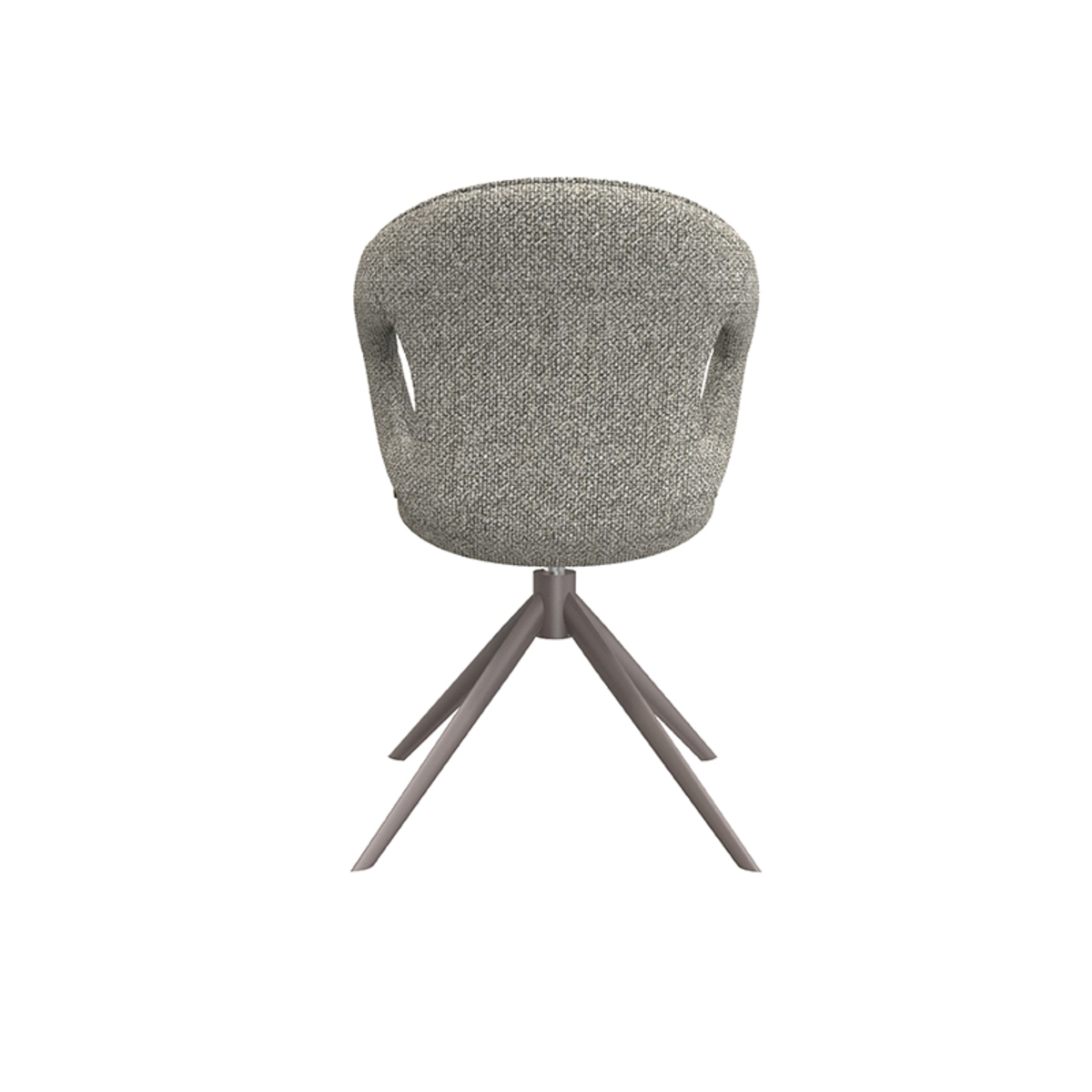 LABEL51 Eetkamerstoel Zurich - Truffel grijs - Boucle - Bronze Frame - Afbeelding 5