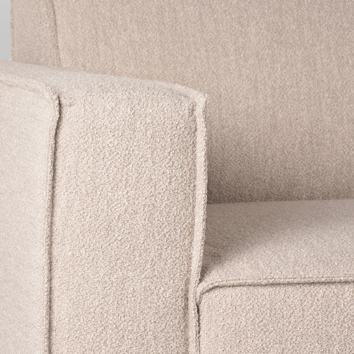 LABEL51 Hoekbank Kay - Naturel - Boucle - Rechts Boucle