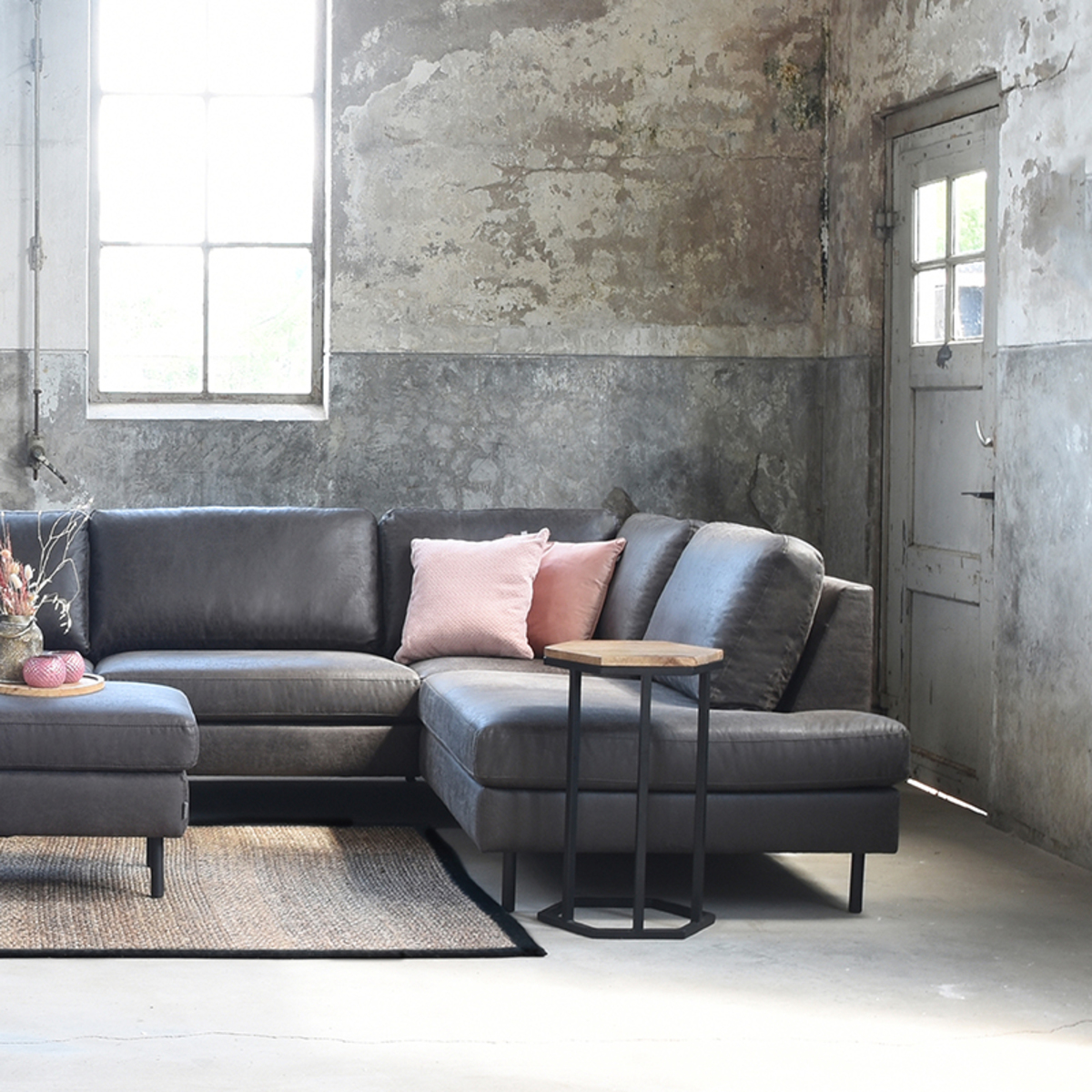 D-MAXX Bijzettafel Slide - Rough - Mangohout - Afbeelding 4