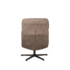 LABEL51 Fauteuil Alvar - Taupe - Micro Suede - Incl. Hocker Alvar