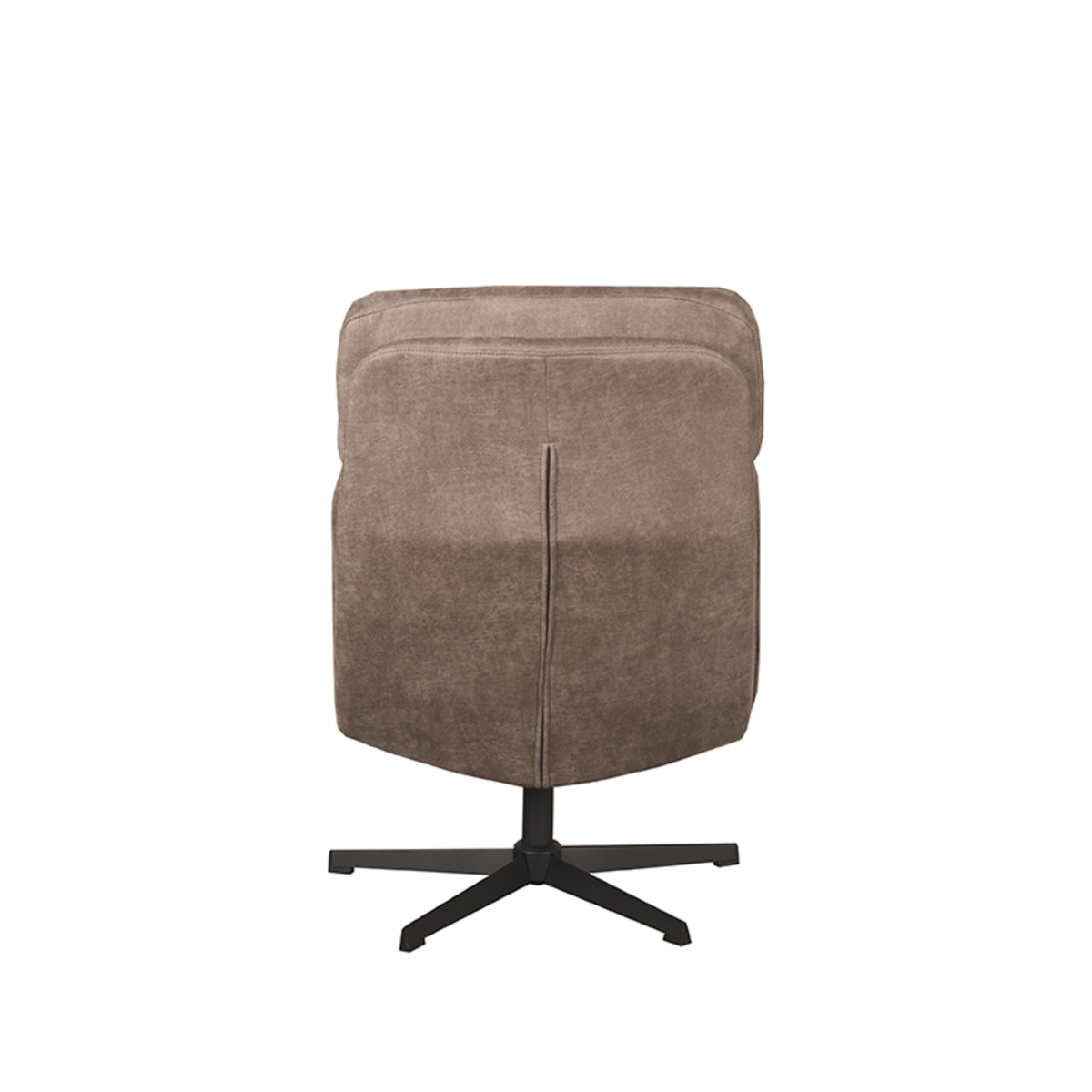 LABEL51 Fauteuil Alvar - Taupe - Micro Suede - Incl. Hocker Alvar