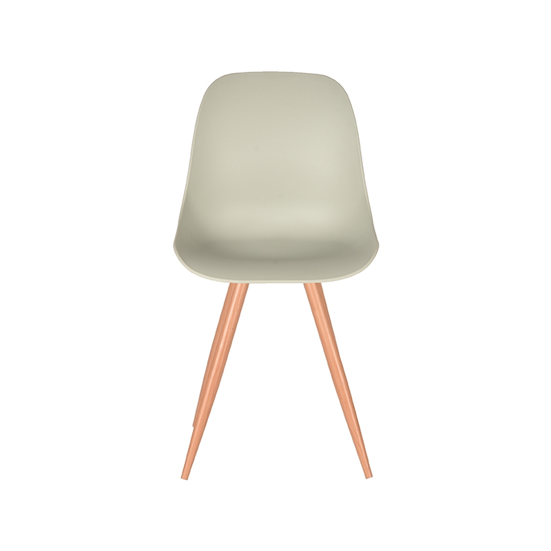 LABEL51 Eetkamerstoel Rimini - Breeze - Kunststof - Oak Metal Woodcover Kunststof