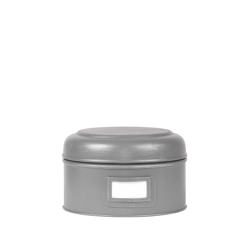 LABEL51 Opbergblik - Antiek grijs - Metaal - M - 18x18x10 cm