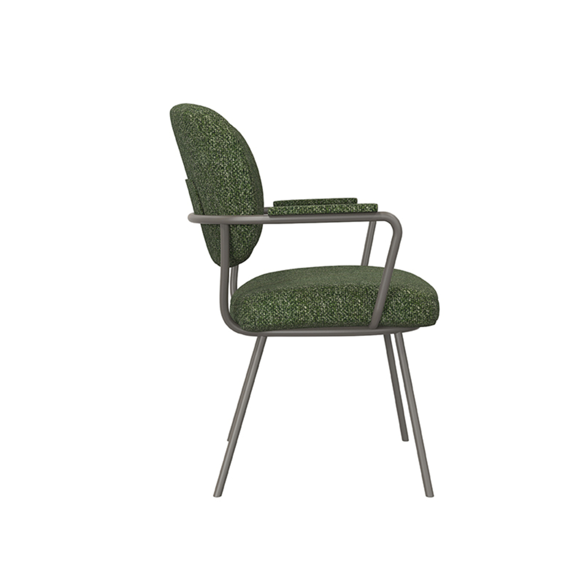 LABEL51 Eetkamerstoel Lausanne - Forest - Boucle - Forest Frame - Afbeelding 4