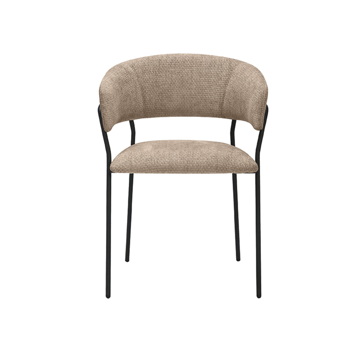 LABEL51 Eetkamerstoel Luuk - Clay - Elite - Black Frame Luuk