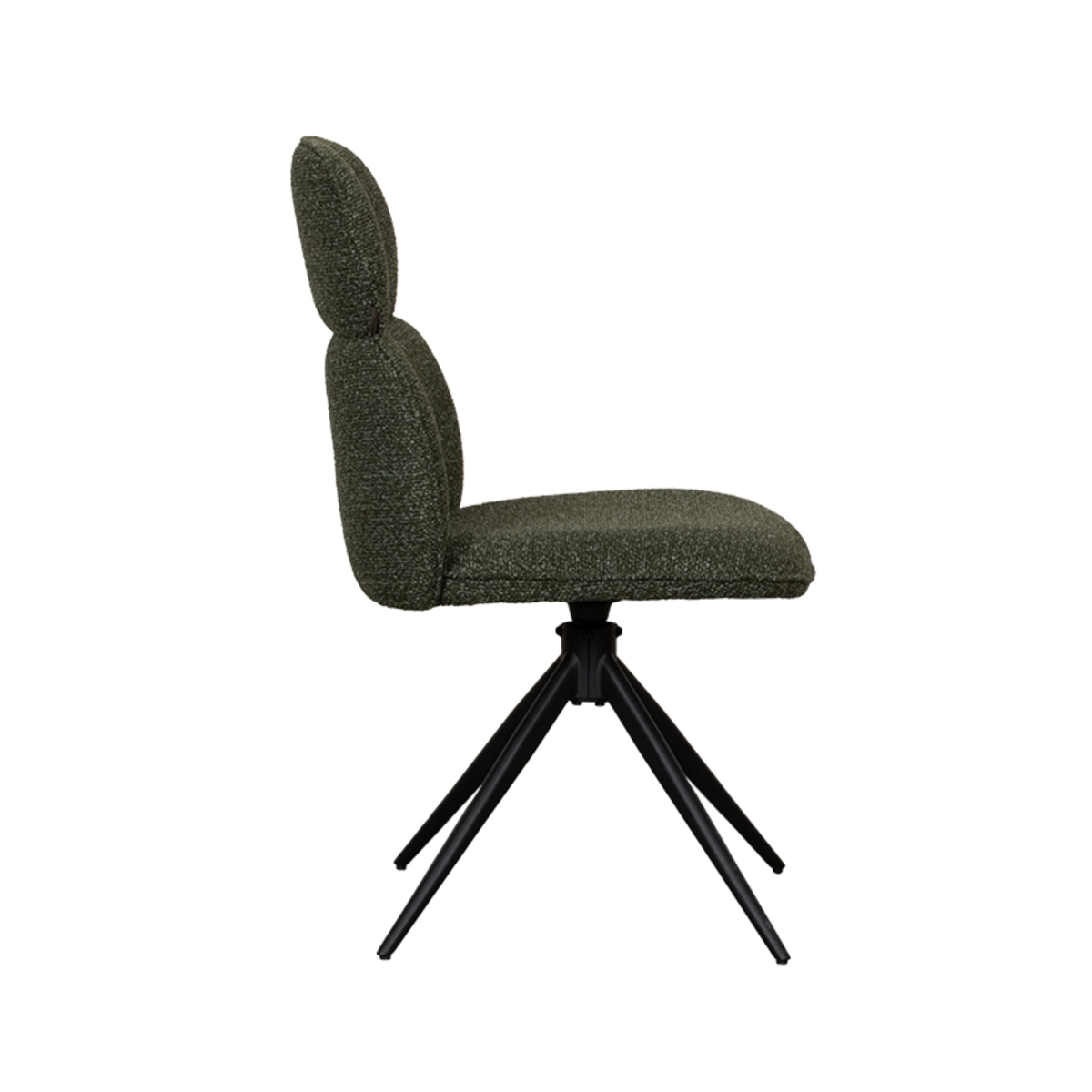 LABEL51 Eetkamerstoel Finn - Forest - Boucle - Black Frame - Afbeelding 5