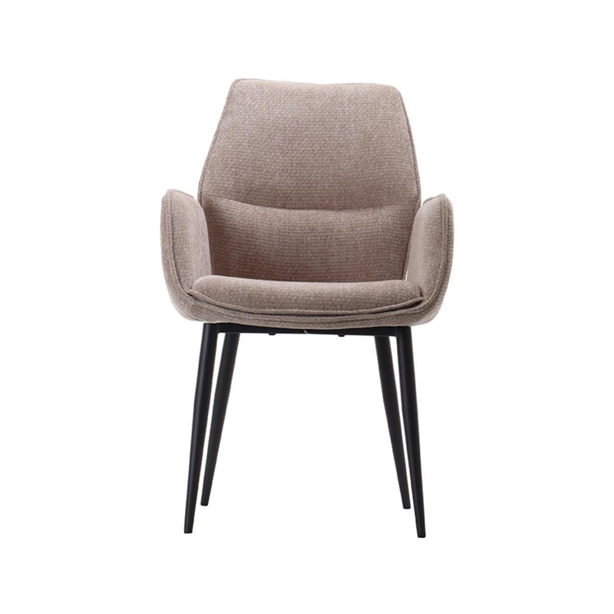 LABEL51 Eetkamerstoel Morris - Clay - Elite - Black Frame - Afbeelding 4