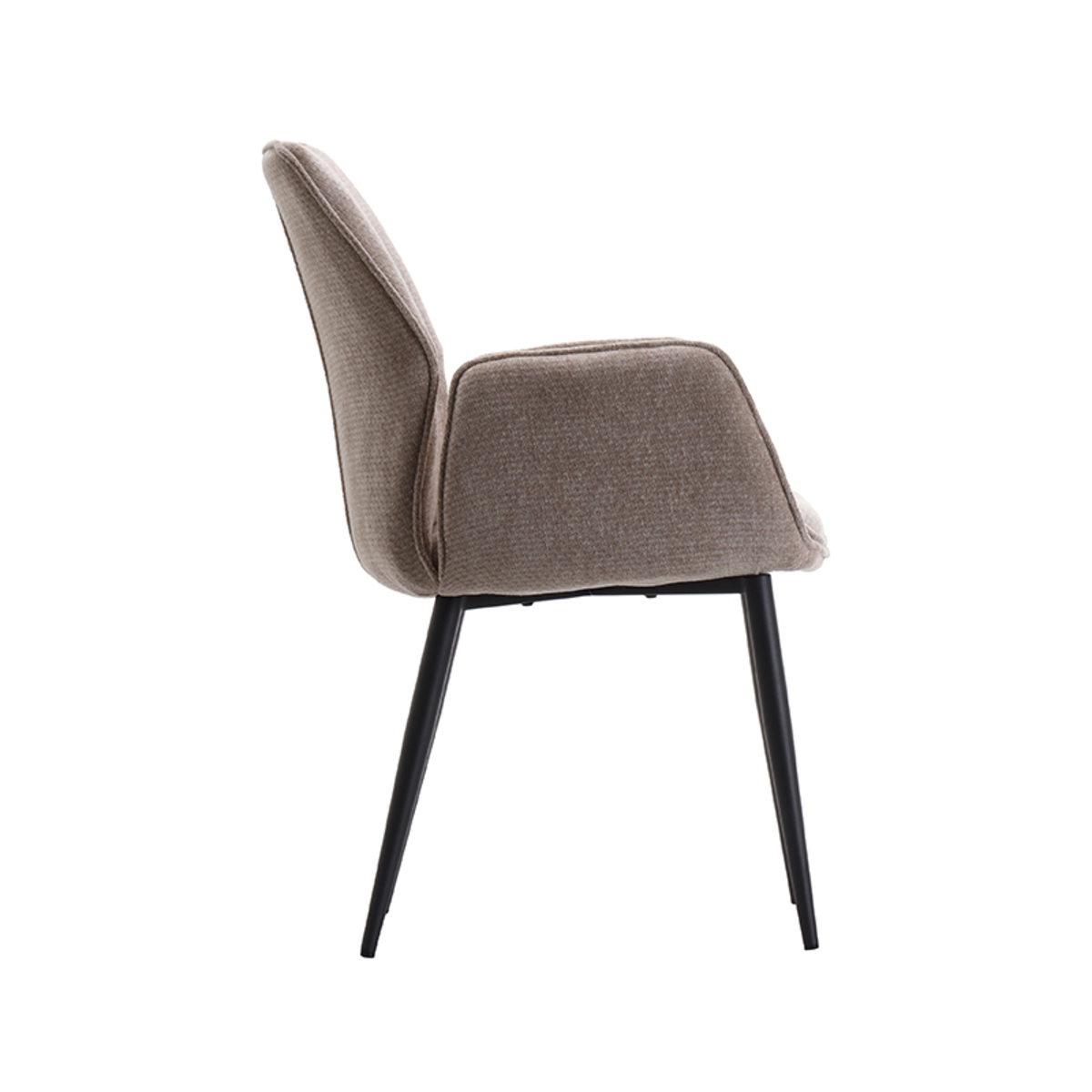 LABEL51 Eetkamerstoel Morris - Clay - Elite - Black Frame Elite