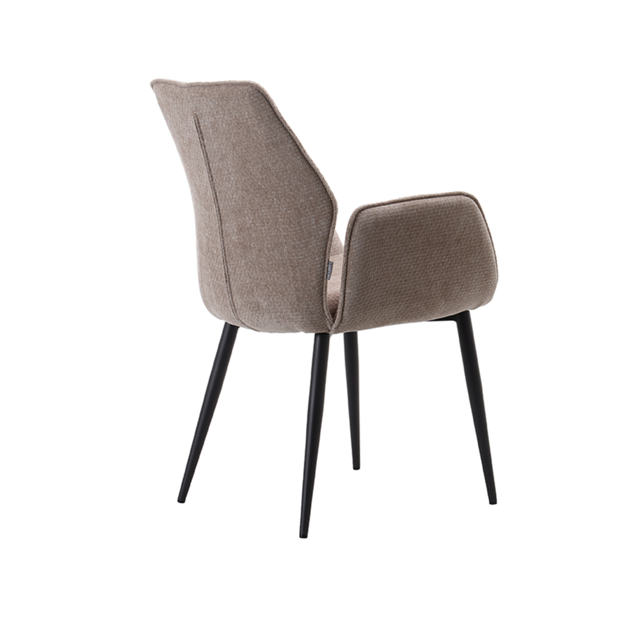 LABEL51 Eetkamerstoel Morris - Clay - Elite - Black Frame - Afbeelding 5