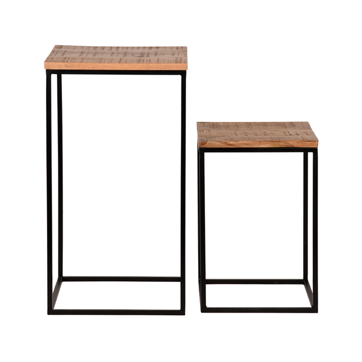 LABEL51 Bijzettafel Vintage - Rough - Mangohout - One Size