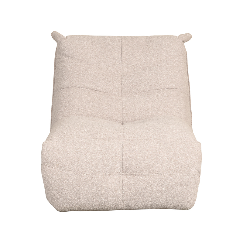 LABEL51 Fauteuil Take It Easy - Naturel - Boucle - One Size - Afbeelding 5