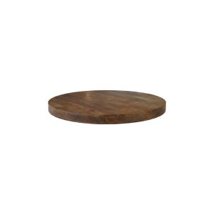 LABEL51 Eetkamertafel Tafelblad Straight Edge - Naturel - Mangohout - 70 cm - Rond