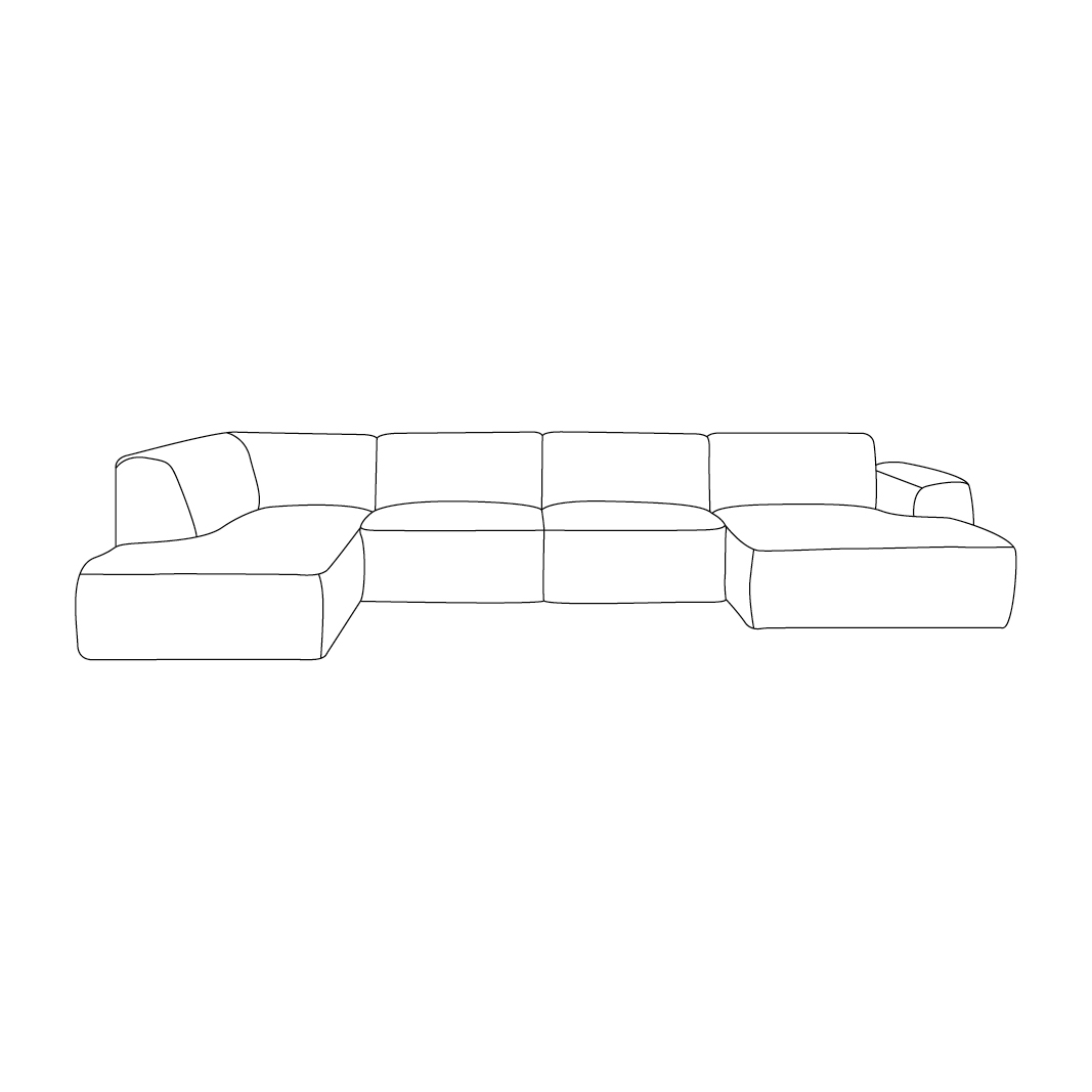 LABEL51 Hoekbank Verona - Naturel - Cloud