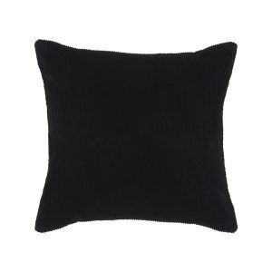 LABEL51 Sierkussen Rib - Zwart - Katoen - 45x45 cm