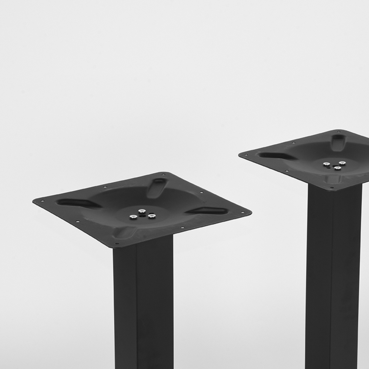 LABEL51 Eetkamertafel Tafelpoot Dubbel - Zwart - Metaal - 72 cm Metaal