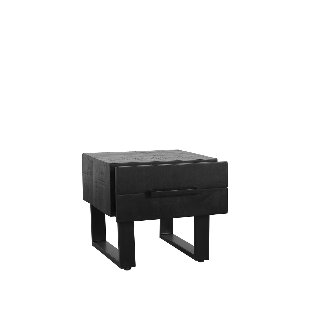 LABEL51 Salontafel Santos - Zwart - Mangohout - 50 cm Santos