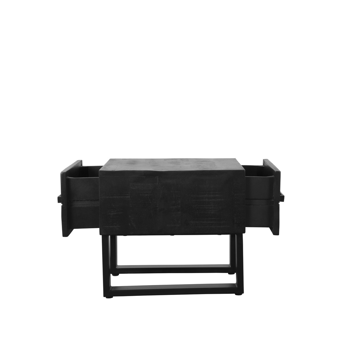 LABEL51 Salontafel Santos - Zwart - Mangohout - 50 cm - Afbeelding 5