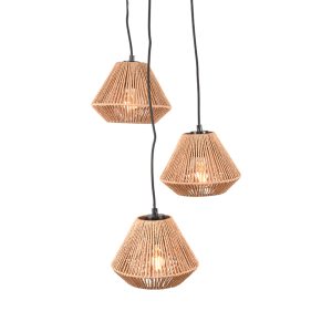 LABEL51 Hanglamp Ibiza - Naturel - - 3-Lichts