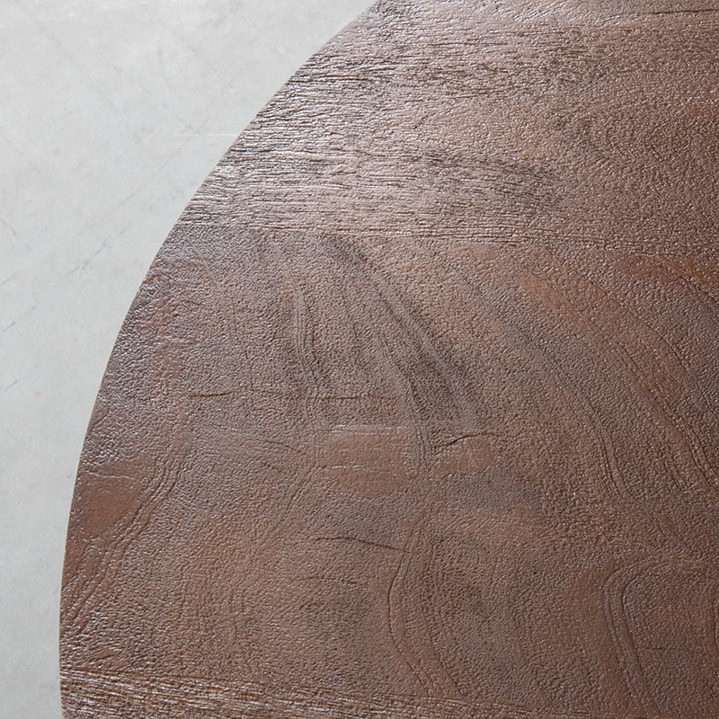 LABEL51 Salontafel Otis - Espresso - Mangohout - 80 cm - Rond Mangohout