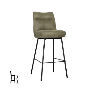 LABEL51 Eetkamerstoel Lennon - Moss - - Hoog