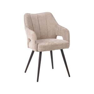 LABEL51 Eetkamerstoel Stan - Clay - - Brons Metalen Frame