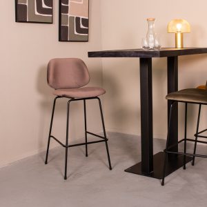 LABEL51 Barkruk Bello - Taupe - - Hoog