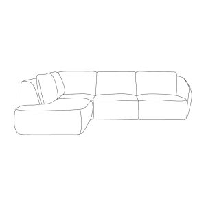 LABEL51 Hoekbank Matteo - Naturel - Elite