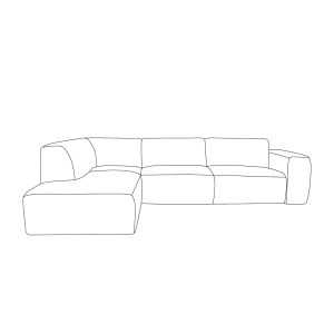 LABEL51 Hoekbank Verona - Naturel - Elite