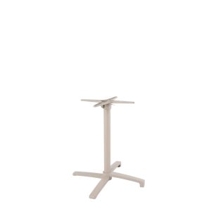 LABEL51 Eetkamertafel Tafelpoot Vouwbaar - Taupe - Metaal - 4-Poot