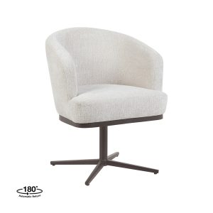 LABEL51 Eetkamerstoel Cannes - Naturel - Tresor - Brons Metalen Frame