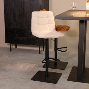 LABEL51 Barkruk Juul - Naturel - Boucle - Gaslift